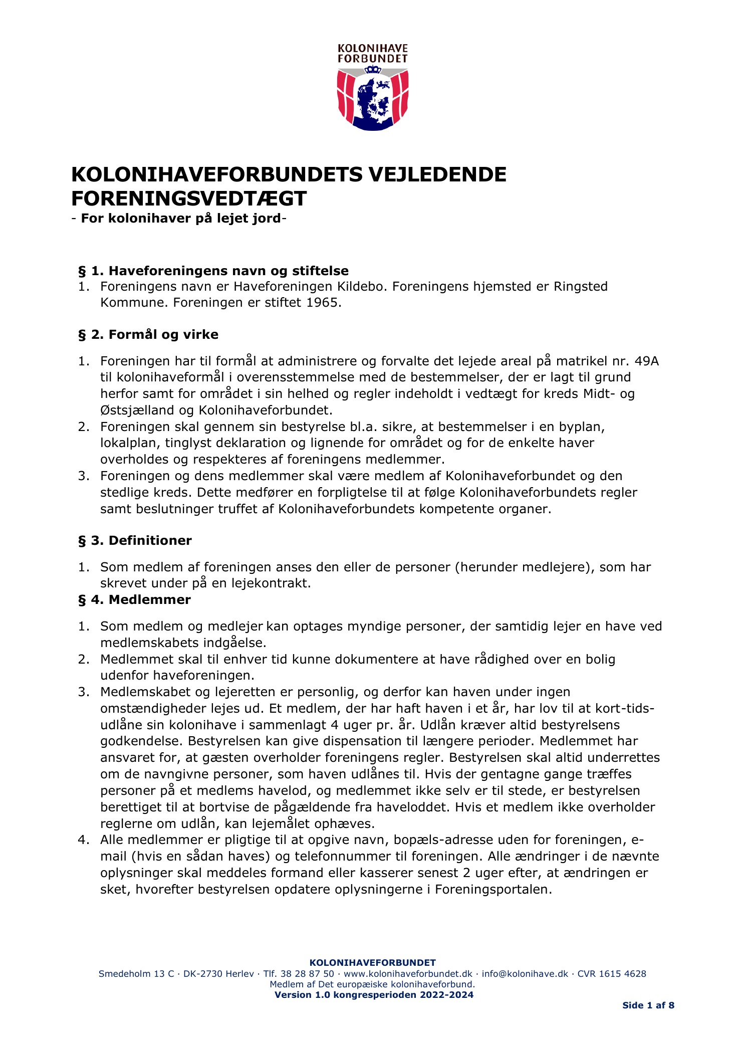 Dokumentside 1 af 8